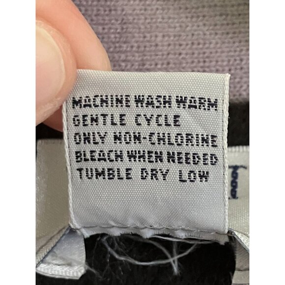 Robert Bruce Mens Vintage 90s Deadstock Embroidered Cardigan Large Black AN NWT - Picture 7 of 10